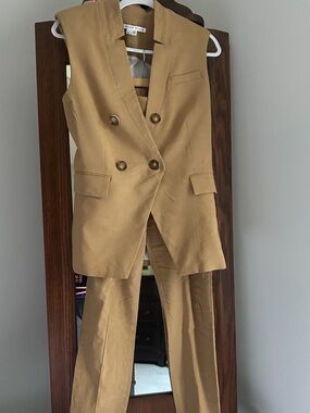 Veronica Beard Vest Pants Suit Matching Set